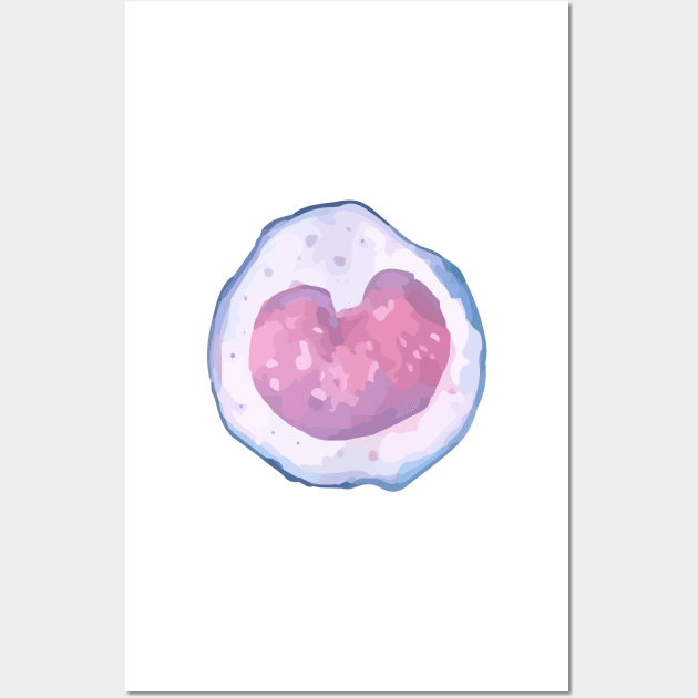 WBC Monocyte white blood cell Wall Art by labstud